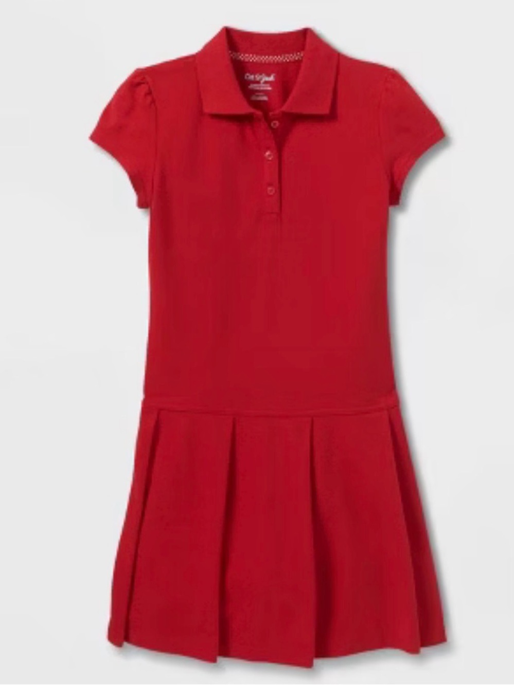 Cat & Jack Red Polo Girls' Pleated Uniform Tennis Dress Dress size 10/12